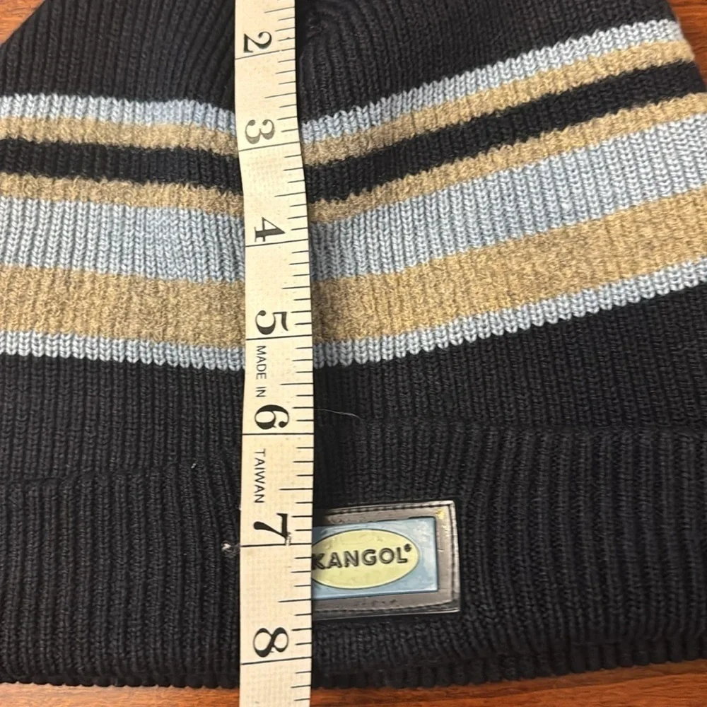 Kangol Beanie Hat Y2K Navy & Baby Blue‎